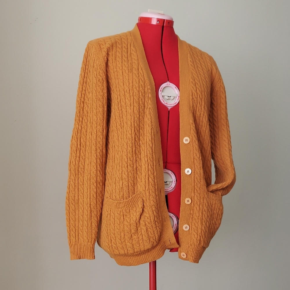 Ports Trademark Vintage Cable Knit Cardigan